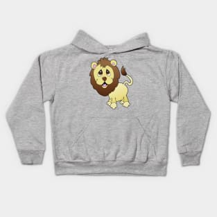 Lion Cartoon Character Kids Hoodie